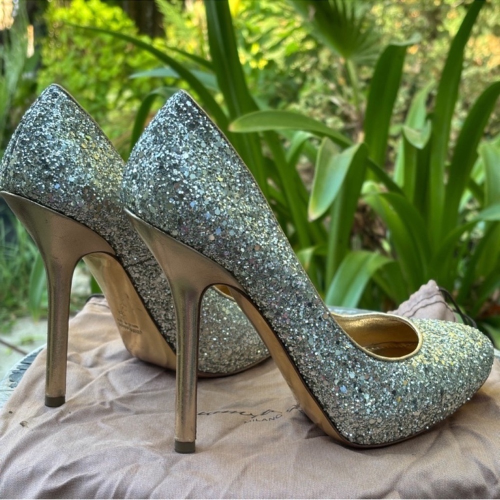 Miu Miu glitter sparkly pumps - Picture 5 of 7